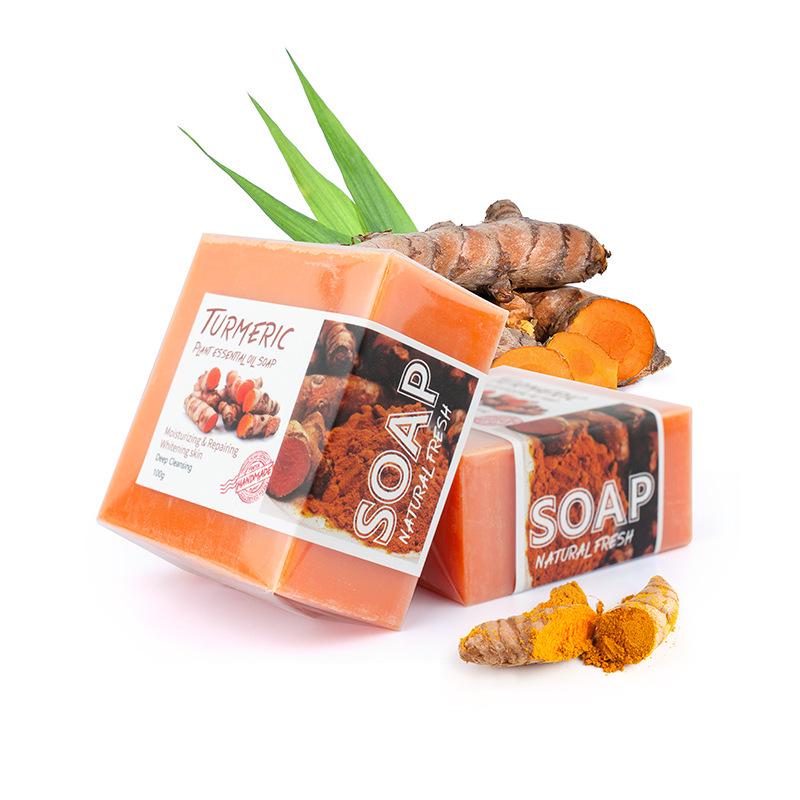 Silk, Sea Salt, Ginseng Horse Oil, Ginger, Essential Oil, Turmeric Handmade Soaps