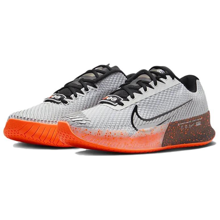 Nike Court Air Zoom Vapor 11 HC Premium 'Pure Platinum Black Crimson' Men's FQ7721-001