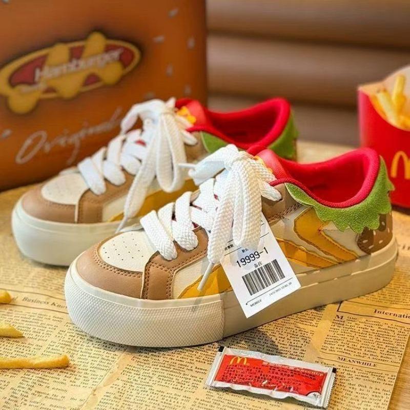 

Breathable soft sole thick baseplate shoes women s summer new niche burger shoes versatile casual board shoes 40 неоновый жёлтый