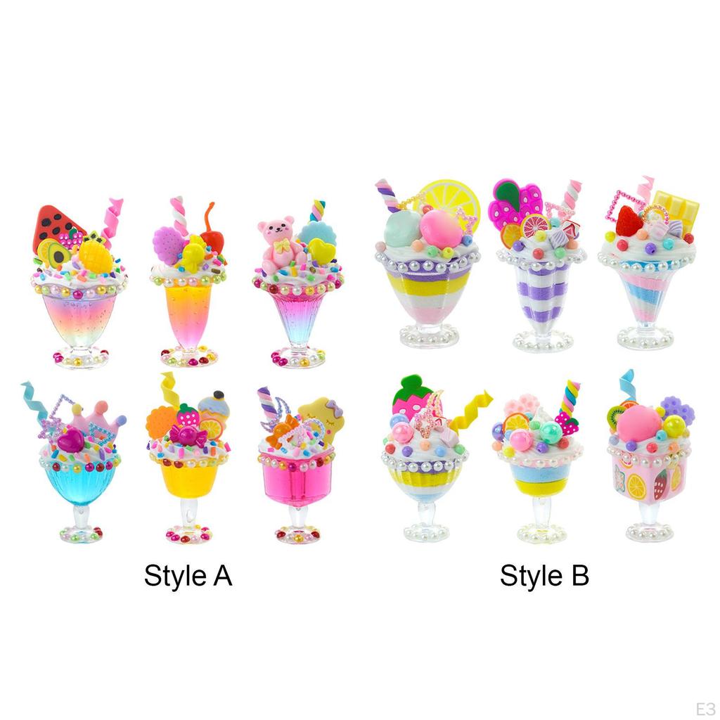 6 Cups Slime Making Kit Colorful Putty Toys for Game Gift Interaction Style A