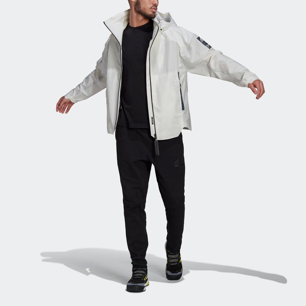 Adidas Myshelter R.r Rain.Rdy Hooded Jacket Men Outerwear White GK8707