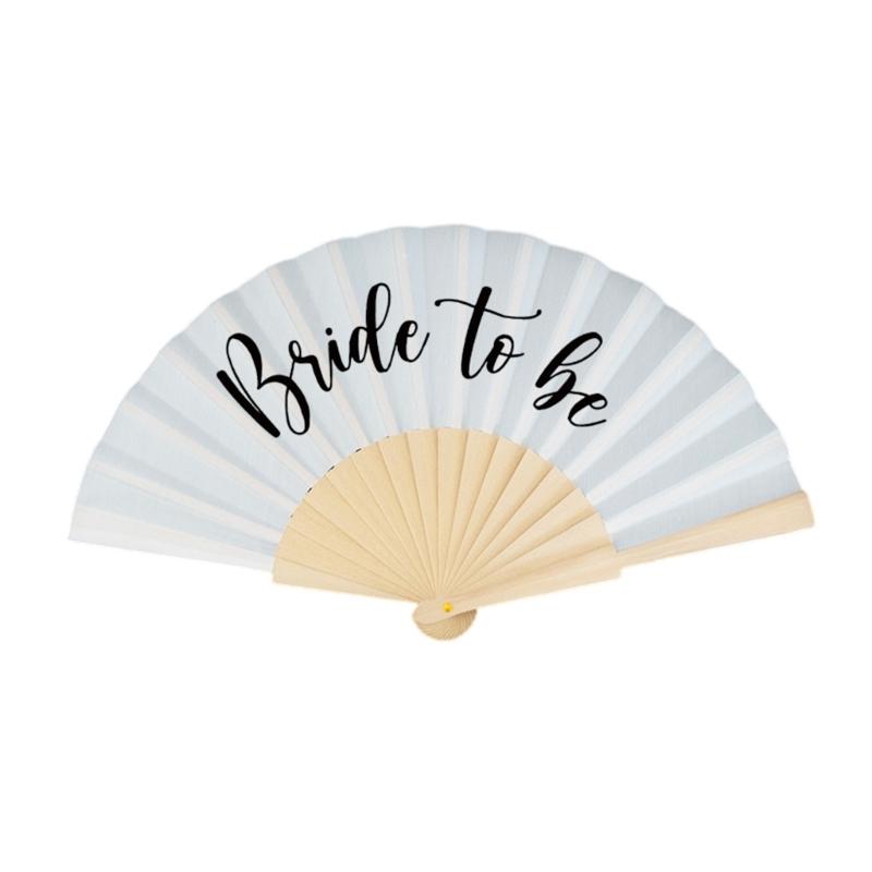 

Multifunctional Wedding Party Photo Booth Accessory Paper Fan For Bridesmaids And Outdoor Ceremonies 1 білий