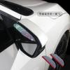 2 Car Side Rear View Mirror Rain Eyebrow Visor Bling Rhinestones Look Sun Shade Snow Guard Weather Shield Cover Auto Accessories