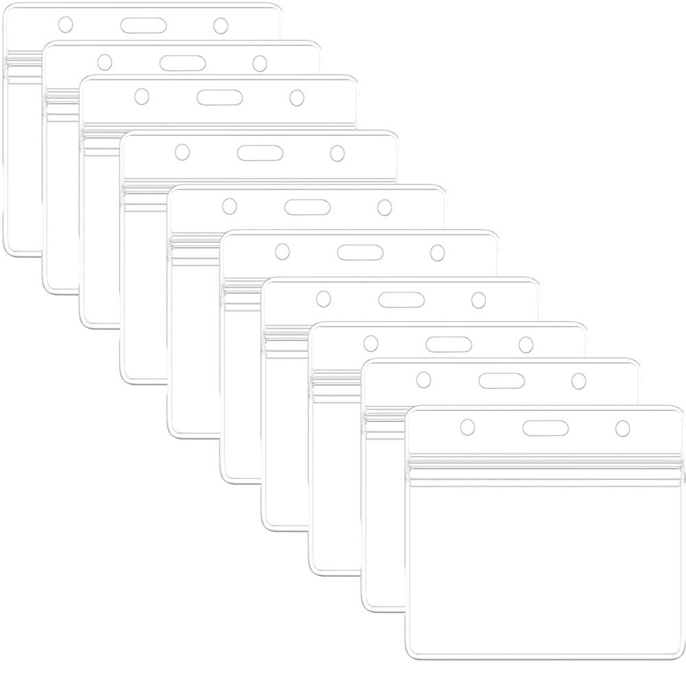 

10 шт., хит продаж, держатель для бейджей StyleCard с водонепроницаемой закрывающейся застежкой-молнией