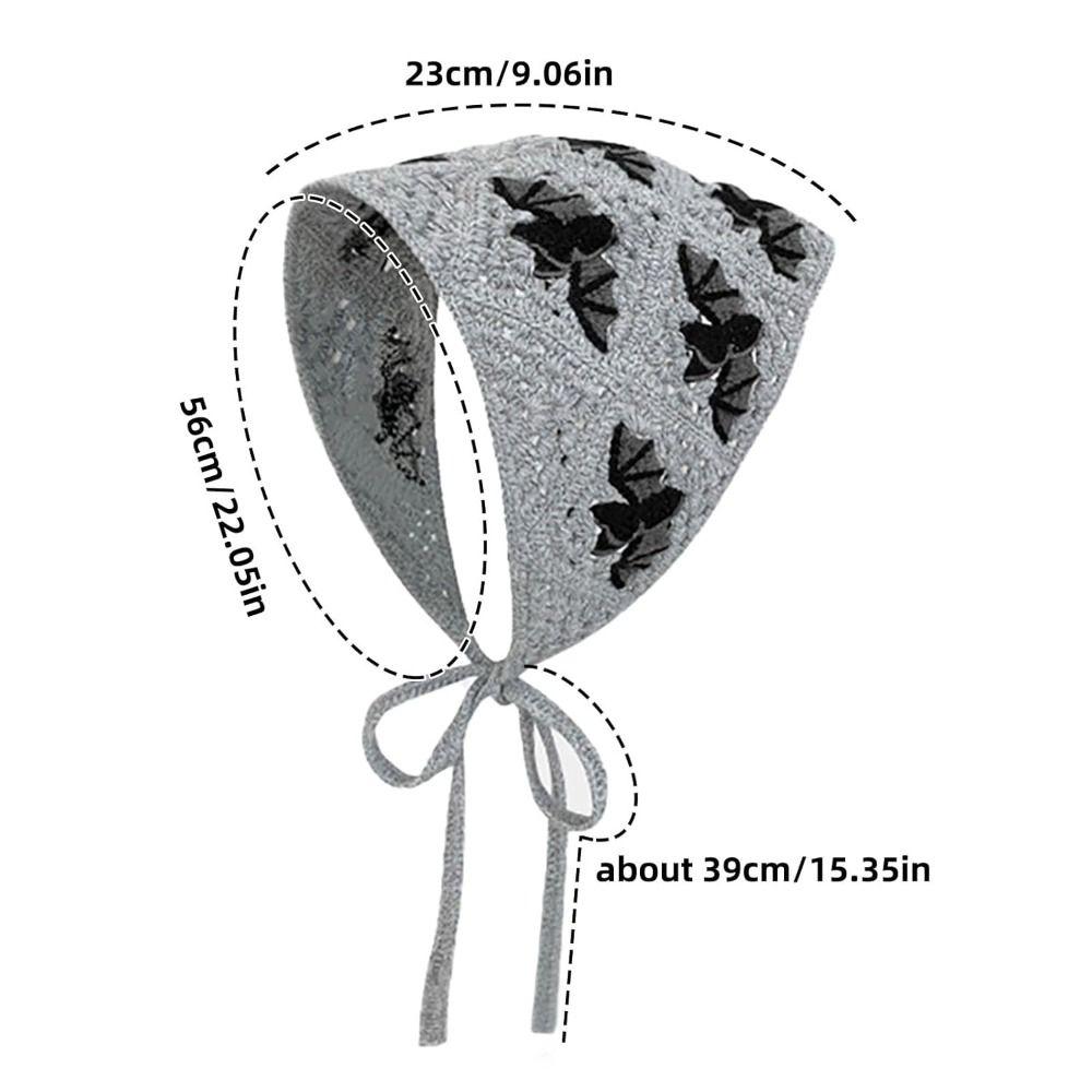 Halloween Hair Accessories Halloween Triangle Hair Scarf Bat Ghost Strap Knitted Headbands