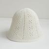New Sun Hat Brim Floppy Summer Hats For Women Beach Panama Straw Dome Weave Bucket Hat Hollow Out Female Hat Knitted Women Hat