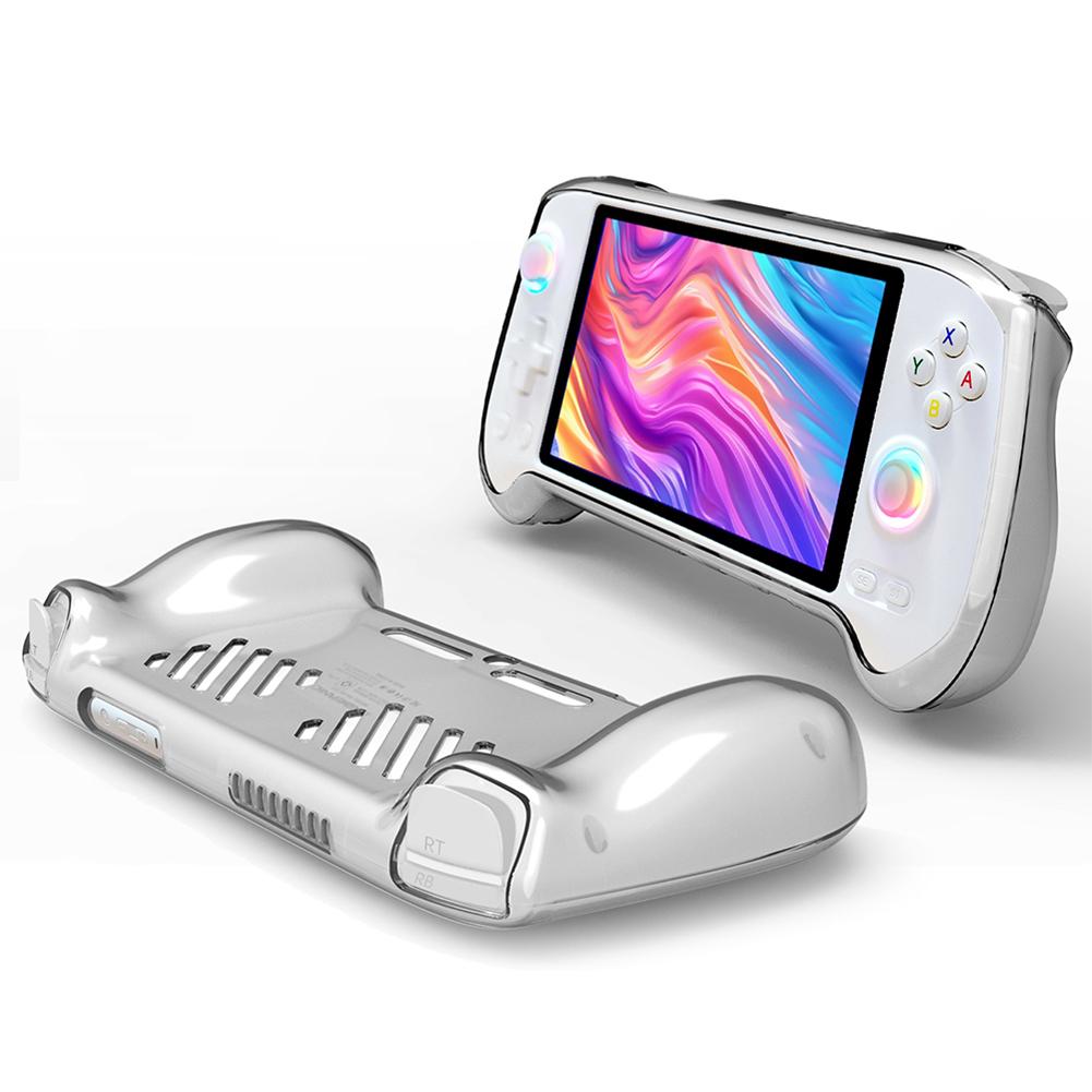 TPU Cooling Transparent Case Anti-Scratch Protective Cover Shockproof Protective Case for Anbernic RG557 Handheld Game Console