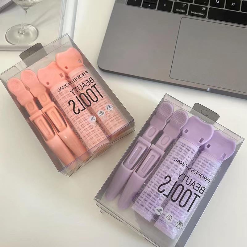 4pcs Hair Curly Roller Hair Root Natural Fluffy Hair Clip Set Bangs Hair Styling Clip Hair Pins Korean Hair Styling Accessories