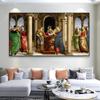 Classical Oil Painting Poster Oddi Altarpiece – Presentation In the Temple Prints Raffaello Santi Canvas Painting Gallery Decor