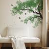 Personalized and Fresh Countryside Trees and Flying Birds Study Room Home Wall Beautification Stickers