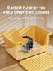 Extra Large Open-Top  Litter Box Anti-Spla Giant Size  Toilet for S Pet Supplies  Sand Pan Special Large Size