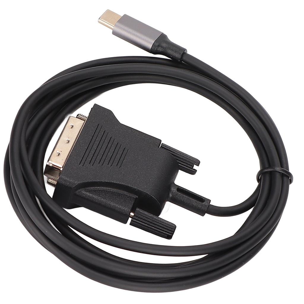 USB C 3.1 to DVI Cable 190cm/74.8in Clear Stable Type C to DVI Cable Adapter for MacBook TV Smartpho