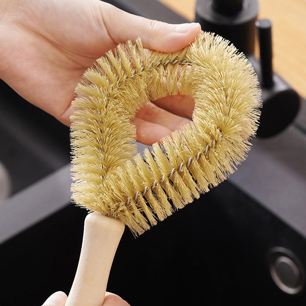 Wooden Pot Brush With Long Handle Home Cleaning Tools Cleaning Brush Kitchen Accessories Household Kitchen Supplies