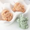 NEW Scarf Ski Snowman Silicone Candle Mold 3D Santa Claus Plaster Soap Making Christmas Party Cake Decor Ornament Gifts 1pcs
