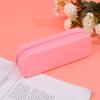 Colorful Silicone Pencil Case Waterproof Large Capacity Pouch Pen Bag Korean Aesthetic Stationery for Girls Kids School Supplies