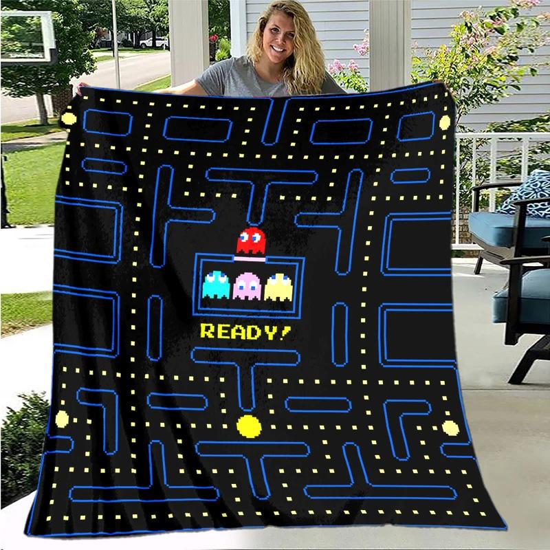 Game blanket retro game maze flannel blanket gamer blanket gift blanket