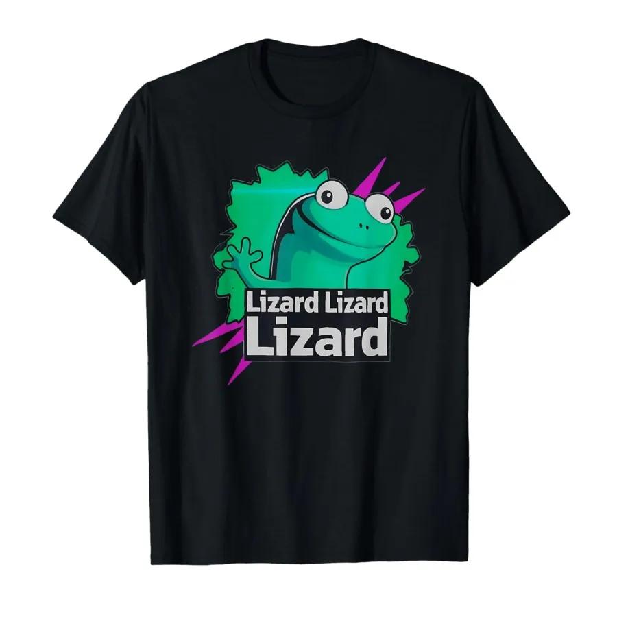 Summer Mens Tshirt Funny Weirdcore Lizard Meme Animal Tshirt for Men Women 100 Cotton T Shirts Short Sleeve Tops Local Store