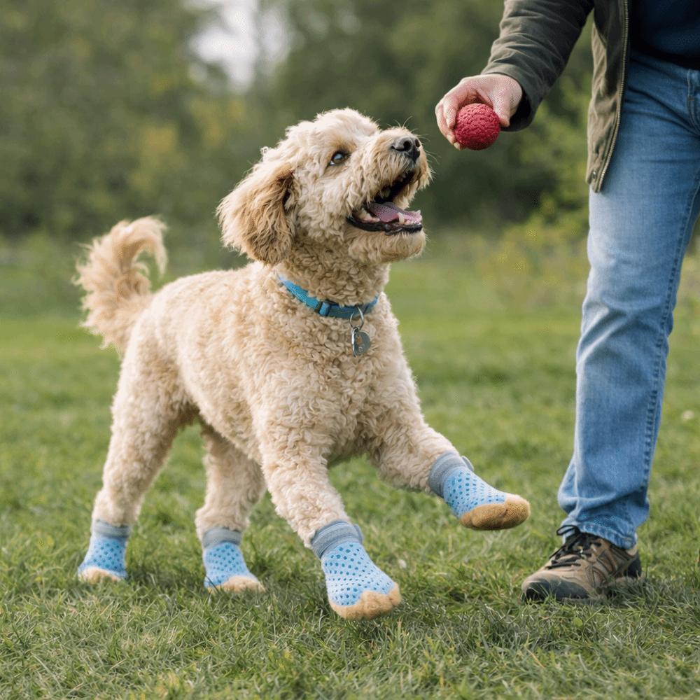 Breathable Anti Slip Dog Shoes Adjustable Pet Paw Protector Dog Mesh Shoes Walking Outdoor
