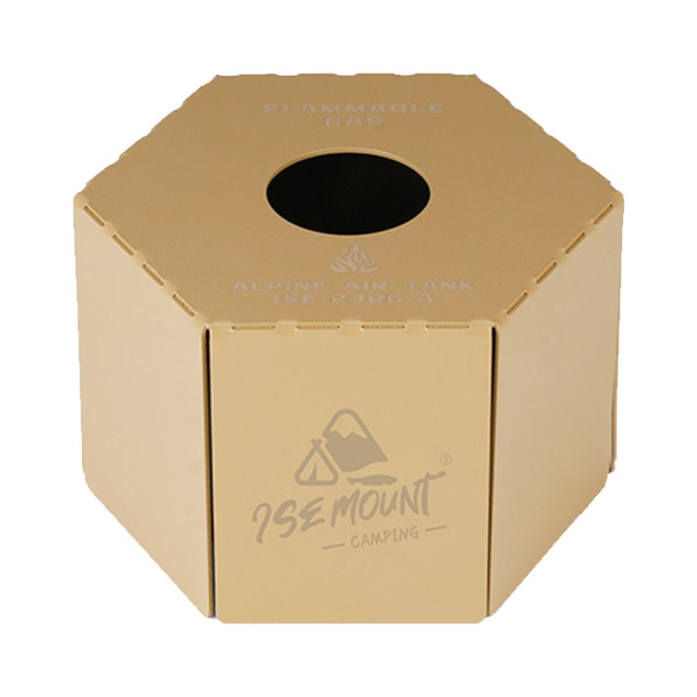 Gas Tank Protective Cover Anti-Fall Camping Gas Can Case Metal Fuel Cylinder Storage Case for Outdoor Camping