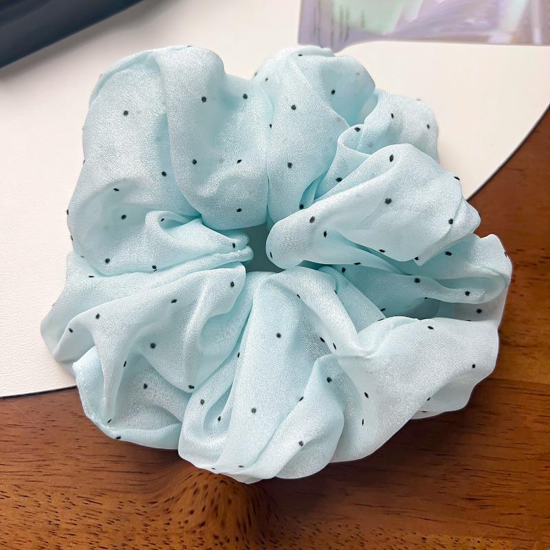 New Large-sized Fabric Hair Band and Hair AccessoryFeaturing Retro Floral and Diamond-encrusted Ponytail Hair Ties