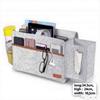 Bedside Caddy - Hanging Storage Pouch for Bedside, Couch, Dorm Room - Multi-Pocket Wall Mounted Felt Storage Organizer