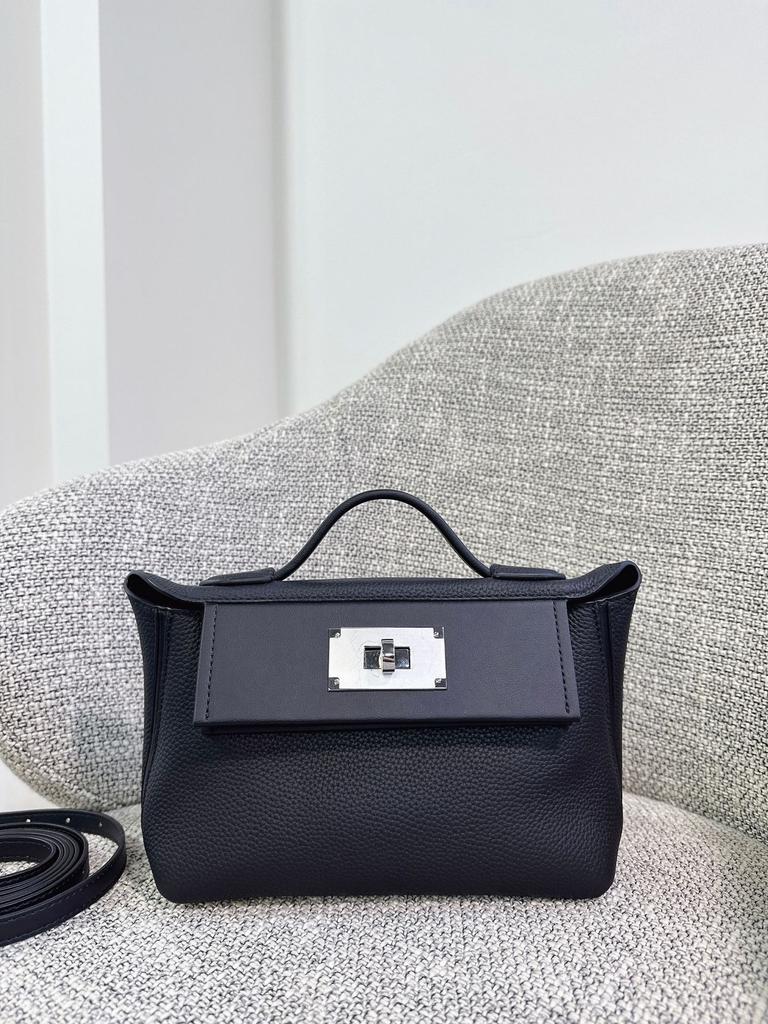 Togo cowhide 2424 bag lychee pattern shoulder bag hand bag high-end dumpling bag portable messenger bag female