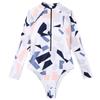 European and American Competitive Surfing Swimsuit Women's Multi-color Digital Printing Long-sleeved Zipper Jumpsuit Tight Sunscreen