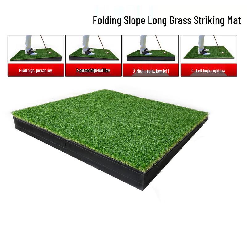 WEZHO Golf Slope Hitting Mat with Detachable Swing Trainer