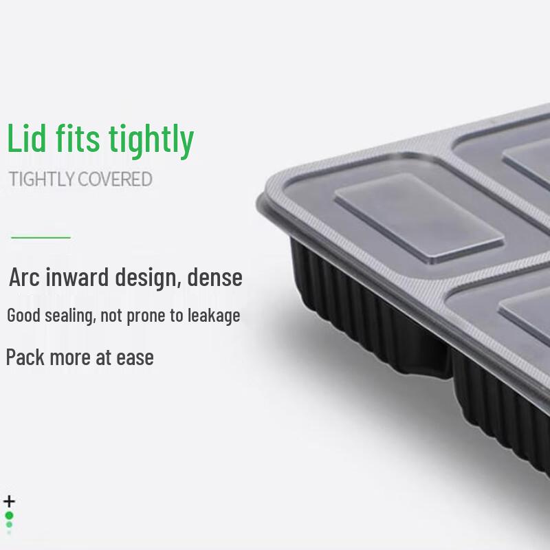 Jednorázové krabičky na jídlo Sheng Bi Lai se 3 přihrádkami