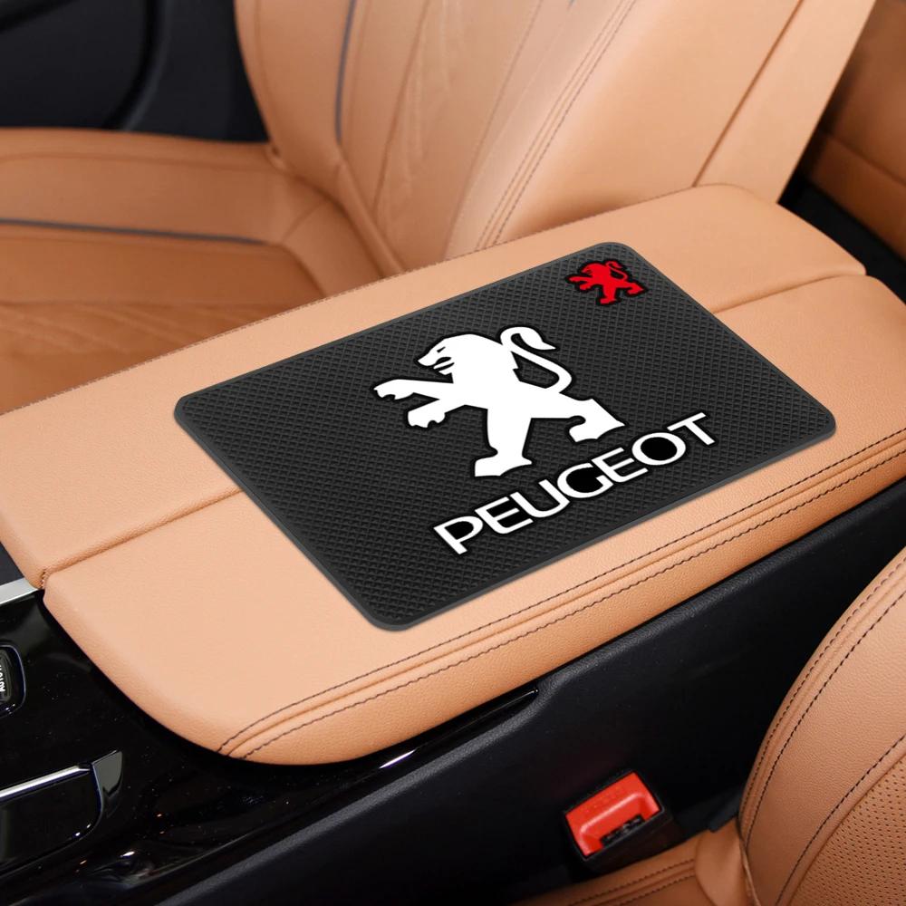 Autoaufkleber 2025 Heißes Auto Armaturenbrett Klebrige Anti-Rutsch-Matte Silikon Anti-Rutsch-Aufbewahrungsmatten für PEUGEOT 3008 5008 206 208 308 207 50