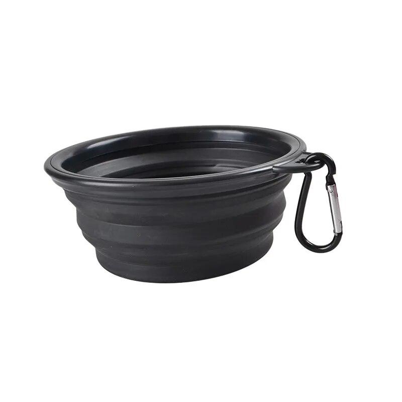Cute Puppy Pet Travel Bowls Πτυσσόμενο μπολ τροφοδοσίας από σιλικόνη Φορητή τροφοδοσία πιάτων για γάτες για σκύλους