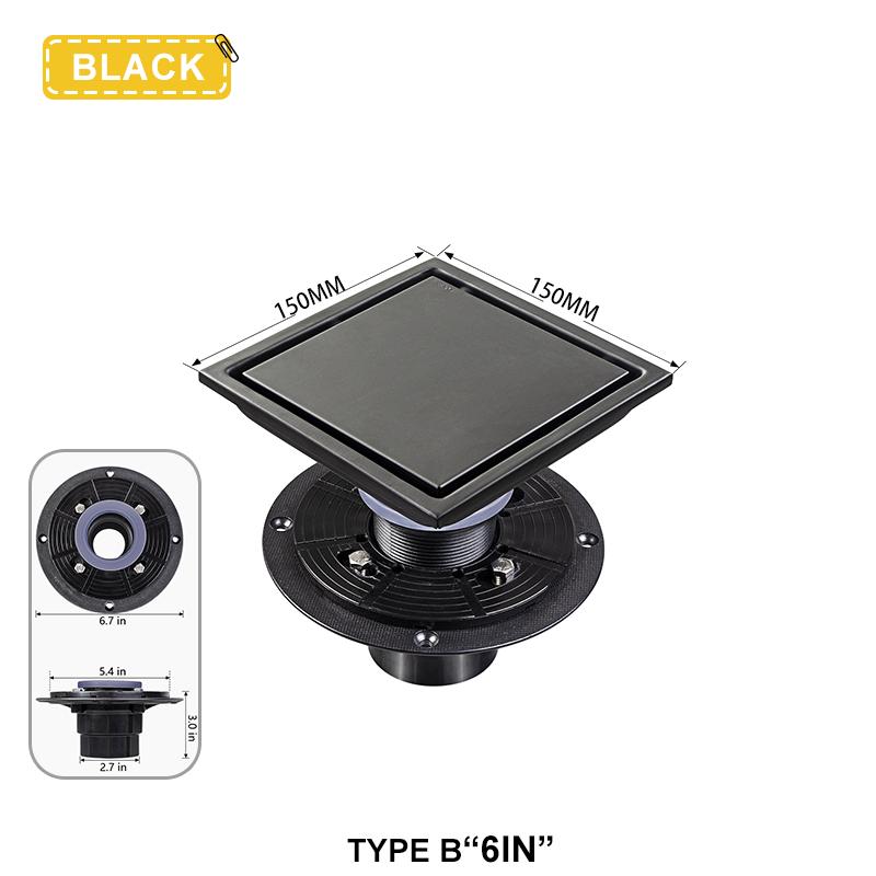 Sifon de Pardoseală Pătrat Inoxidabil Invizibil Deodorant Filtru de Gunoi Sifon Sifon de Pardoseală Duș Filtru de Apă Accesorii Baie