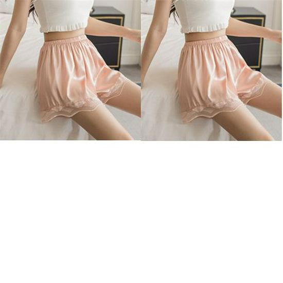 Ice Silk Women's Mid-Waist Loose Safety Shorts - Lightweight Summer Base Layer