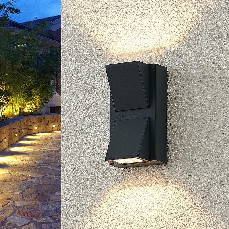Aluminum LED Up/Down Button Wall Lamp for Outdoor Corridor, Staircase, Courtyard - Modern Decorative Lighting