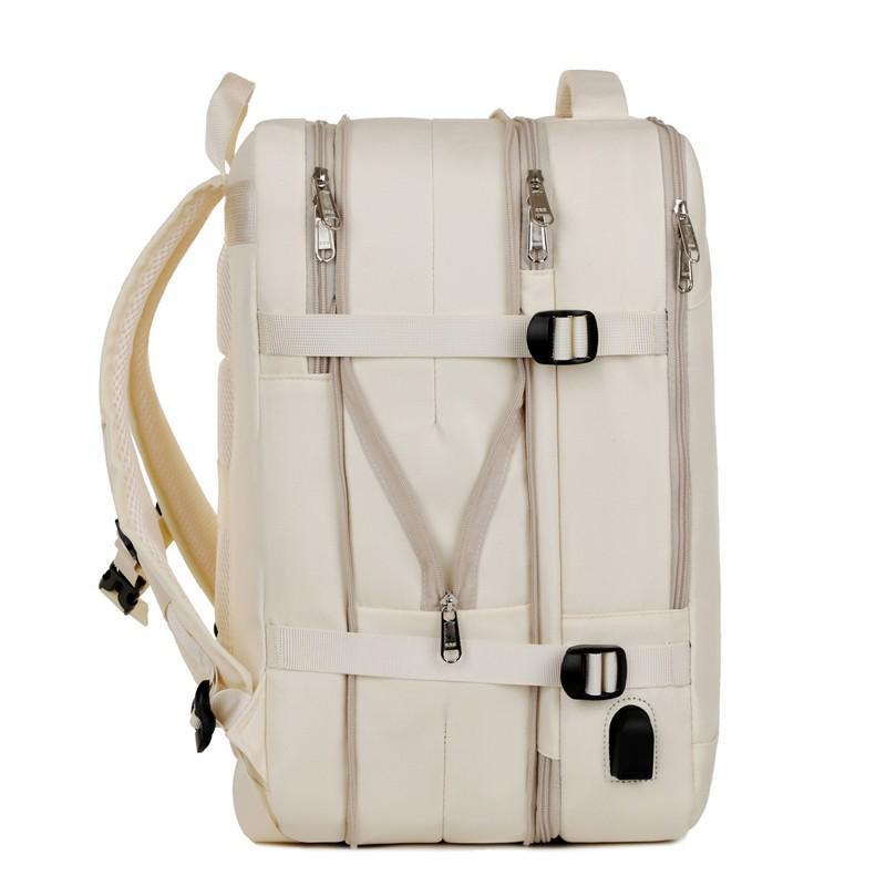 Expandable Backpack with Wet/Dry Separation for Business Trips and Outdoor Commutes