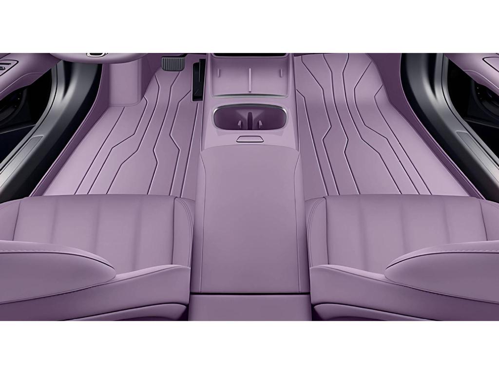Dark Blue L06 Full Coverage Floor Mats Set for 2025 Car Interior Modification
