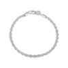 Women Alloy Bracelet Elegant Twisted Silver Jewelry Set for Women Men Unisex Necklace Bracelet with Polished Alloy Lobster Clip
