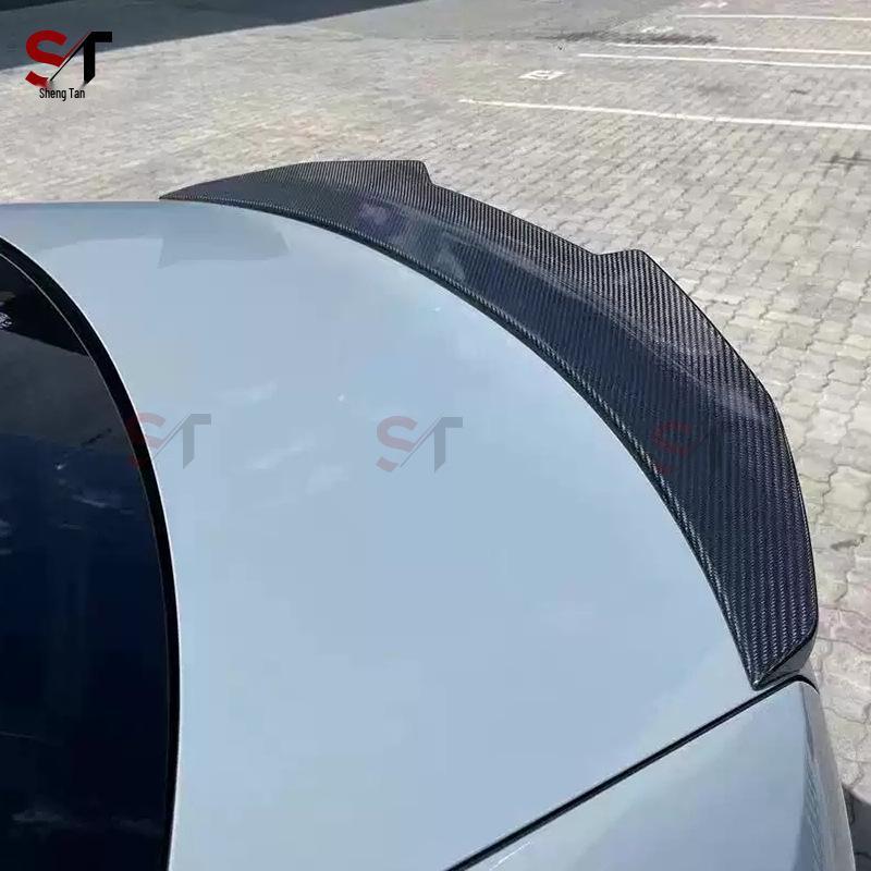 Carbon Fiber Rear Spoiler for BMW M3 G80/M4 G82: No-Drill Ducktail PSM Diffuser