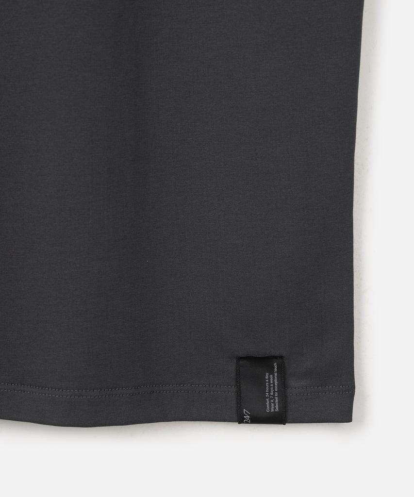 247Silijeu Supima 40S Askin Double Knee T-Shirt Dark Gray (B Type)