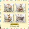 Easter Bunny Decoration Cushions Pillowcase Polyester Cushion Cover Throw Pillow Pillowcover Home Car Sofa Decor