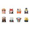 MegaHouse Mega Cat Project One Piece Nyanpiece Nyan! Set of 8 PVC Figures, 30mm Collectibles
