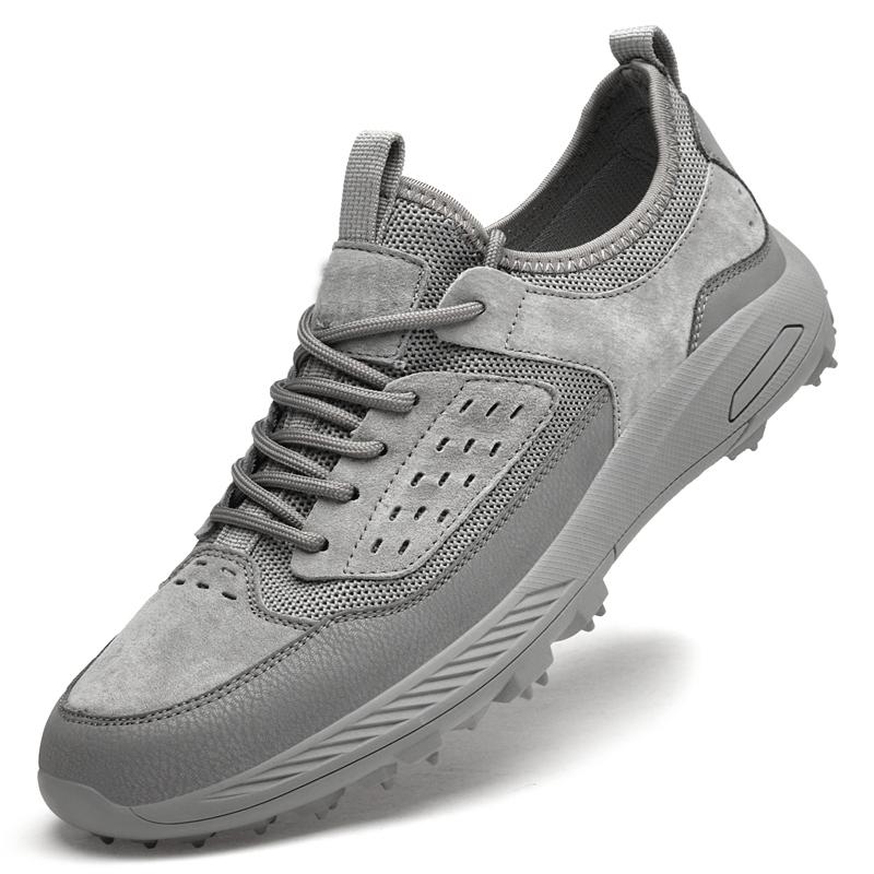 

Модная мужская повседневная обувь Кожаные модные мужские кроссовки Ручная работа Для улицы Дышащие мужские лоферы Мокасины Роскошный бренд Обувь для лодки 44 серый