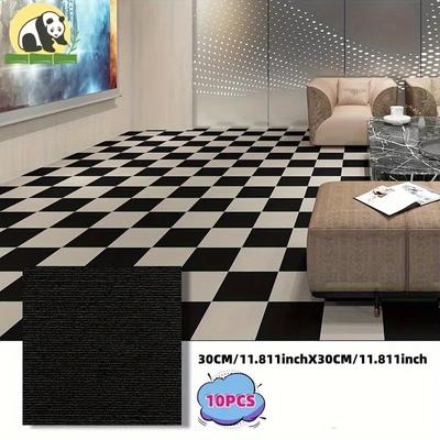 10Pcs Self-Stick Anti-Fouling Floor Wall Tiles Carpet Stickers Non Slip Home Room Decor