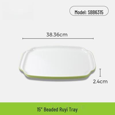 15-inch Melamine Ruyi Serving Tray