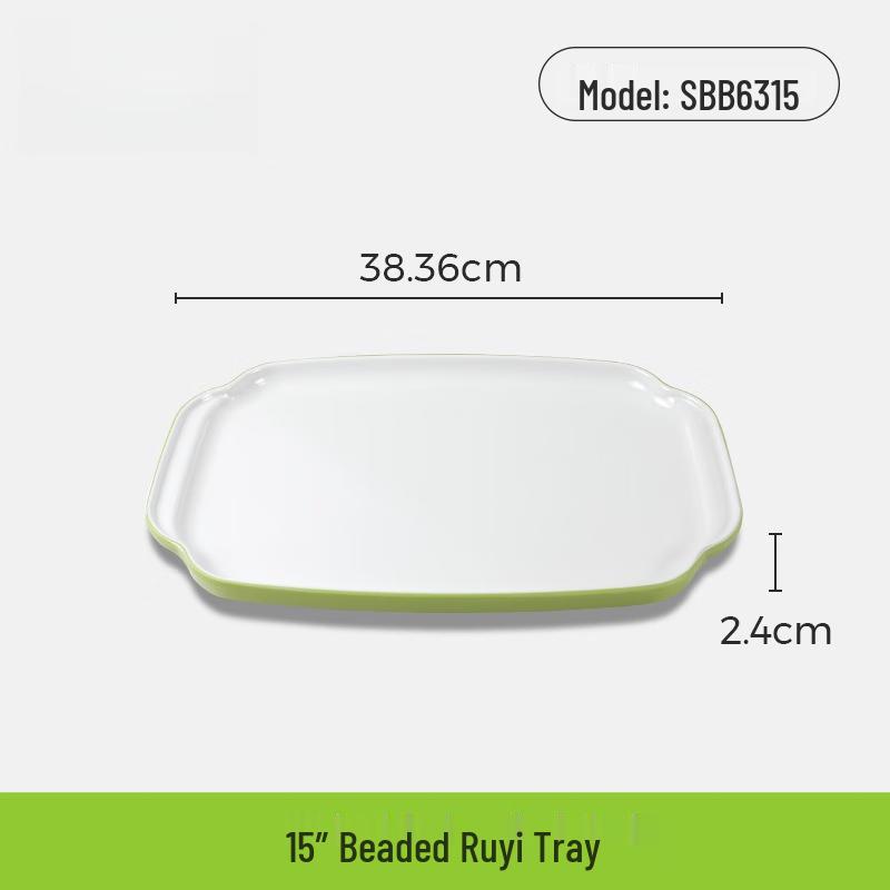 15-inch Melamine Ruyi Serving Tray