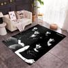 Queen Rock Band In Black Leather Themed Anti-Slip Rugs - Polyester Home Decor, Suitable for Bedrooms, Living Rooms, Doorways, Studios, and Decorations