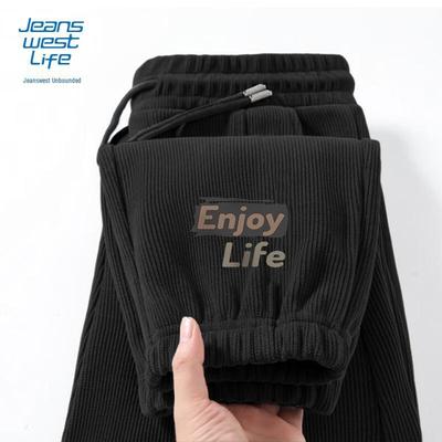 JEANSWEST LIFE Ανδρικό παντελόνι βαρέων βαρών Chenille Jogger