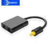 2 Way Optical Splitter Cable SPDIF Digital Toslink Splitter Cable Input 2 Output Optical Adapter for Speakers TV PS4 DVD
