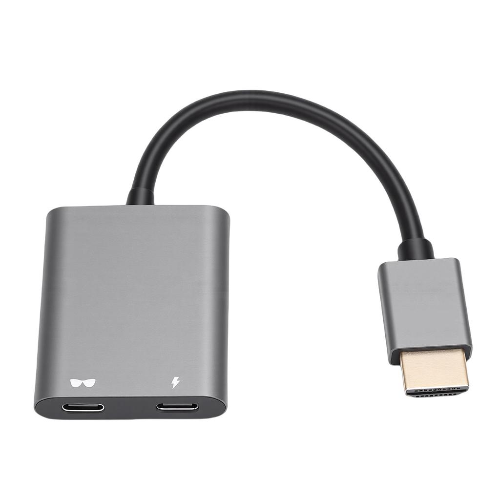 HD Multimedia Interface To USB C Adapter Fit for RayNeo XR Glasses 4K 60Hz PD 100W AR Glasses Adapter for Laptop Phone Plug and Play