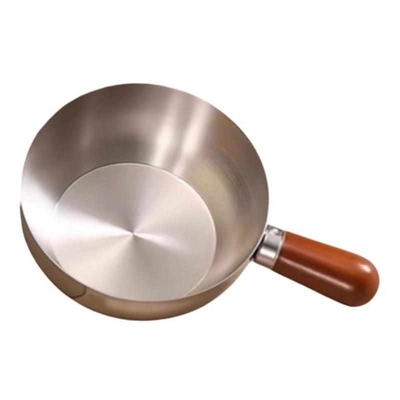 

Practical Insulated Wood Handle Soup Bowl Thickened Stainless Steel Pot For Noodles Porridge And Versatile Use 1